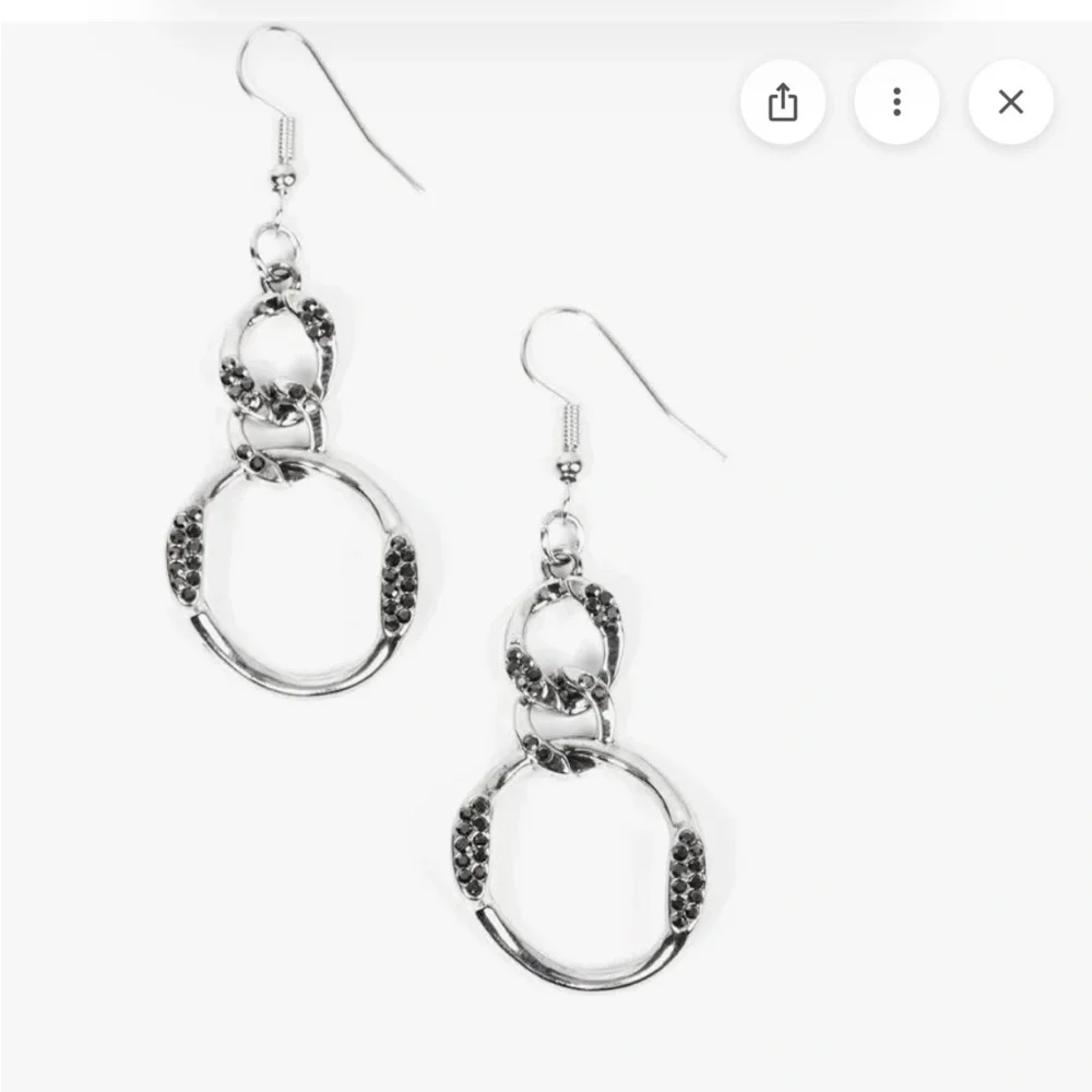 Selfie-Made Woman Silver Earrings